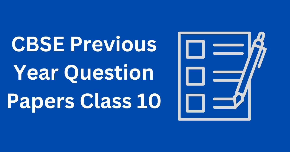 CBSE Previous Year Question Papers Class 10: 3D PDF - Exam Period